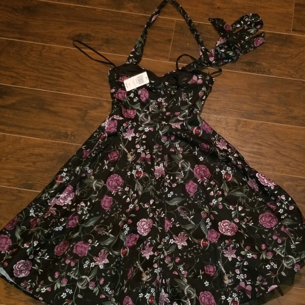 Hot Topic Gothic petticoat dress.